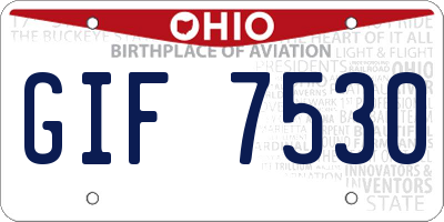 OH license plate GIF7530