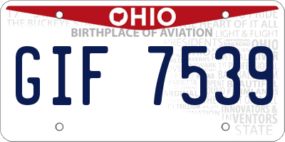 OH license plate GIF7539