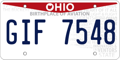 OH license plate GIF7548