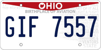 OH license plate GIF7557