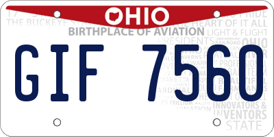 OH license plate GIF7560