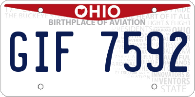 OH license plate GIF7592