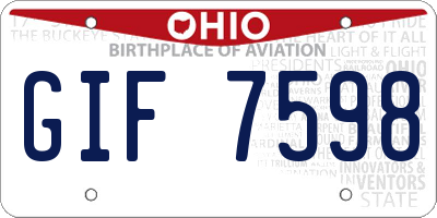 OH license plate GIF7598
