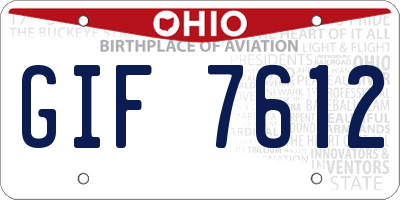 OH license plate GIF7612