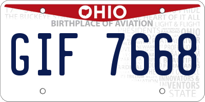 OH license plate GIF7668