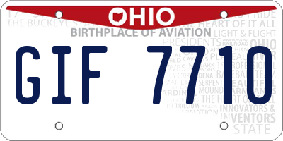 OH license plate GIF7710