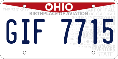 OH license plate GIF7715