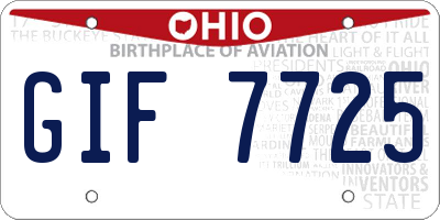 OH license plate GIF7725