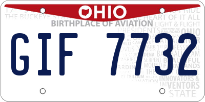OH license plate GIF7732