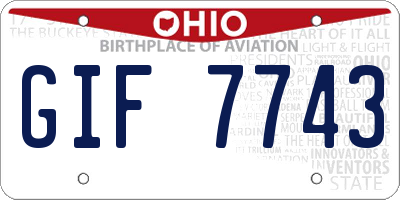 OH license plate GIF7743