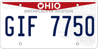 OH license plate GIF7750