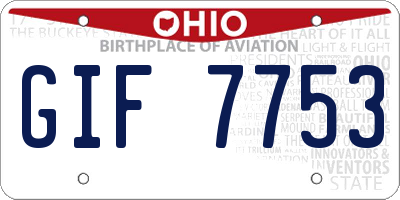 OH license plate GIF7753