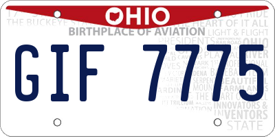 OH license plate GIF7775