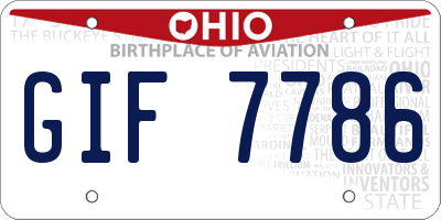 OH license plate GIF7786