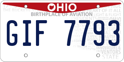 OH license plate GIF7793