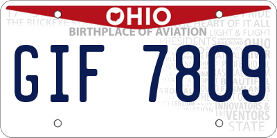 OH license plate GIF7809
