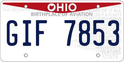 OH license plate GIF7853