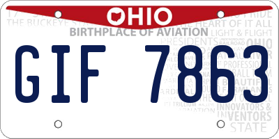 OH license plate GIF7863