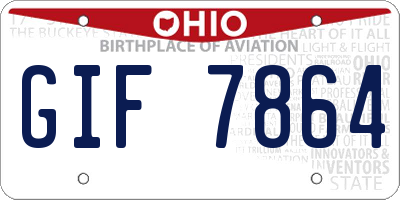 OH license plate GIF7864