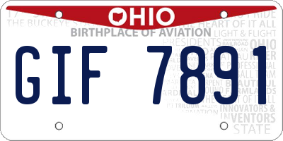OH license plate GIF7891