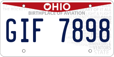 OH license plate GIF7898