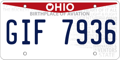 OH license plate GIF7936