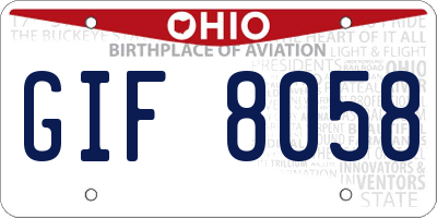 OH license plate GIF8058