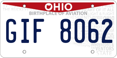 OH license plate GIF8062