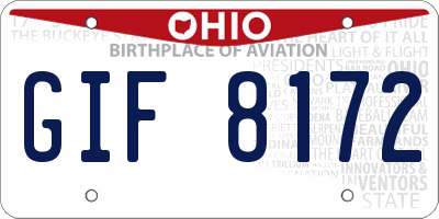 OH license plate GIF8172