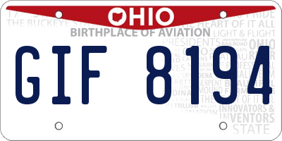 OH license plate GIF8194