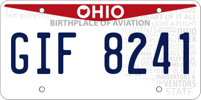 OH license plate GIF8241