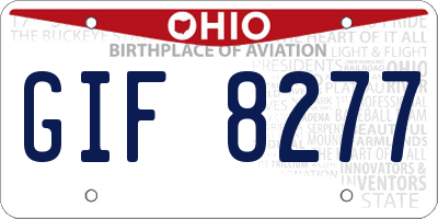 OH license plate GIF8277