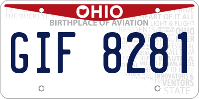 OH license plate GIF8281