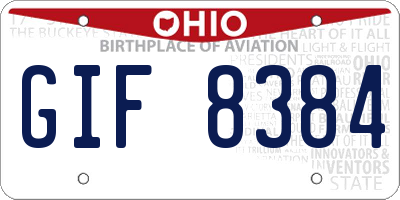 OH license plate GIF8384