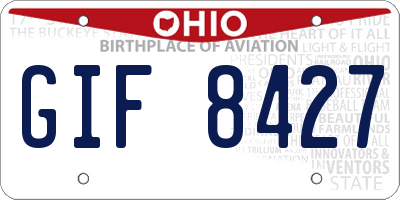 OH license plate GIF8427