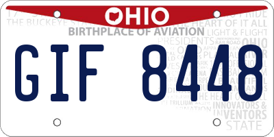 OH license plate GIF8448