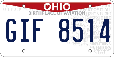 OH license plate GIF8514