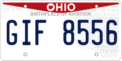 OH license plate GIF8556