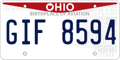 OH license plate GIF8594
