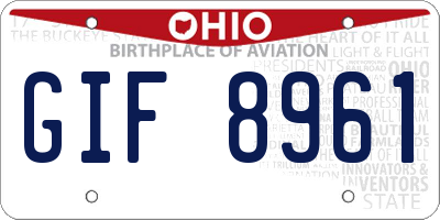OH license plate GIF8961