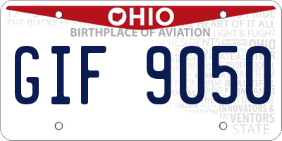 OH license plate GIF9050
