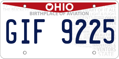 OH license plate GIF9225