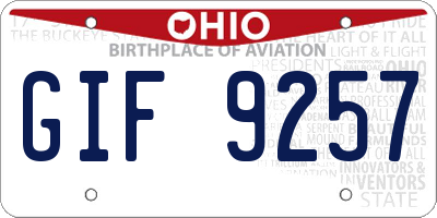 OH license plate GIF9257