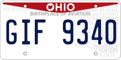 OH license plate GIF9340