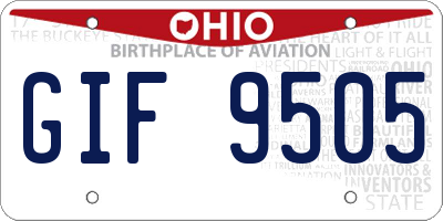 OH license plate GIF9505