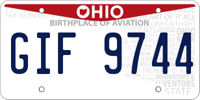 OH license plate GIF9744