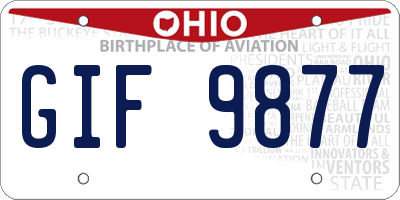 OH license plate GIF9877