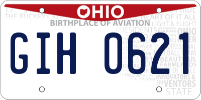 OH license plate GIH0621