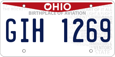 OH license plate GIH1269
