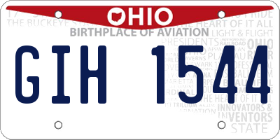 OH license plate GIH1544